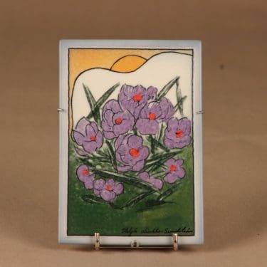 Arabia seinälaatta Lumen alta suunnittelija Heljä Liukko-Sundström