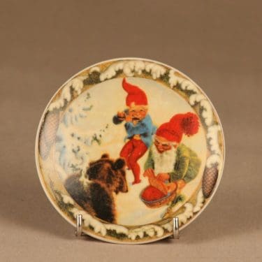 Arabia seinälautanen Tonttu ja Karhu suunnittelija Anders Olsson