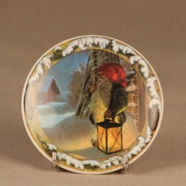 Arabia seinälautanen Tonttu ja Lyhty suunnittelija Anders Olsson