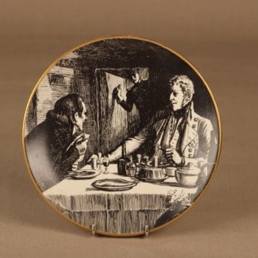 Arabia Vänrikki Stoolin tarinat koristelautanen, Sandels, suunnittelija , Sandels, serikuva