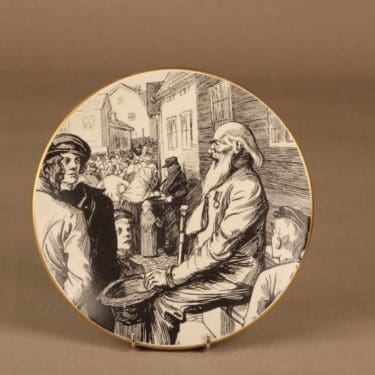 Arabia Vänrikki Stoolin tarinat koristelautanen, Vänrikin Markkinamuisto, suunnittelija , Vänrikin Markkinamuisto, serikuva