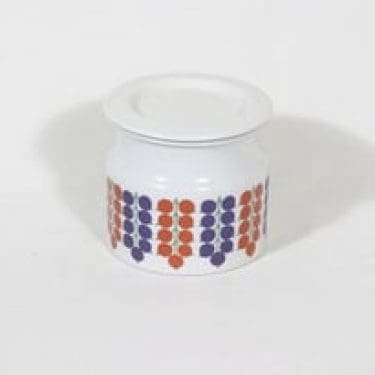 Arabia Pomona purnukka, herukka, suunnittelija Raija Uosikkinen, herukka, serikuva