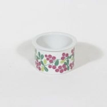 Arabia Pomona purnukka, puolukka, suunnittelija Raija Uosikkinen, puolukka, serikuva