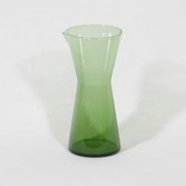 Nuutajärvi Kartio karahvi, vihreä, suunnittelija Kaj Franck,