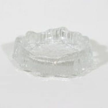 Iittala Seita kynttilänalusta, kirkas, suunnittelija Tapio Wirkkala, massiivinen