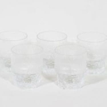 Iittala Aslak viskilasit, 20 cl, 5 kpl, suunnittelija Tapio Wirkkala, 20 cl