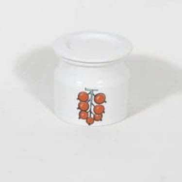 Arabia Tutti Frutti purnukka, herukka, suunnittelija Ulla Procope, herukka, serikuva