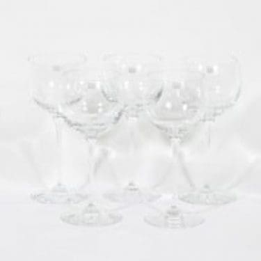 Nuutajärvi Aurora lasit, 30 cl, 5 kpl, suunnittelija Heikki Orvola, 30 cl