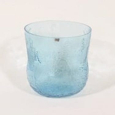 Nuutajärvi Fauna kulho, turkoosi, suunnittelija Oiva Toikka, suuri