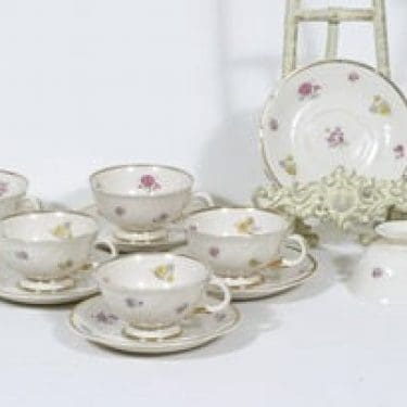 Arabia Rosita kahvikupit, 6 kpl, suunnittelija Svea Granlund, siirtokuva