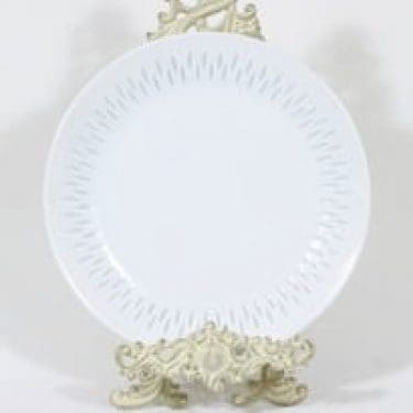 Arabia FK vati, valkoinen, suunnittelija Friedl Holzer-Kjellberg, riisiposliini, massasigneerattu