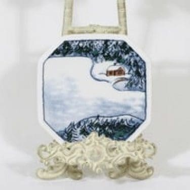 Arabia koristelaatta, Finnair, suunnittelija Heljä Liukko-Sundström, Finnair, serikuva, tilattu koriste