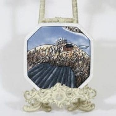 Arabia koristelaatta, Finnair, suunnittelija Heljä Liukko-Sundström, Finnair, serikuva, tilattu koriste