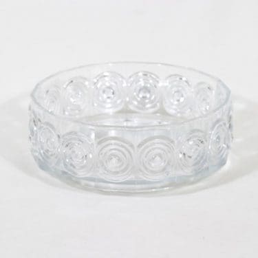 Riihimäen lasi 5322 kulho, kirkas, suunnittelija Tamara Aladin,