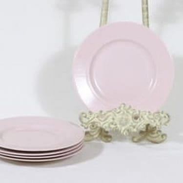 Arabia Sointu lautaset, rosa, 5 kpl, suunnittelija Kaj Franck, pieni