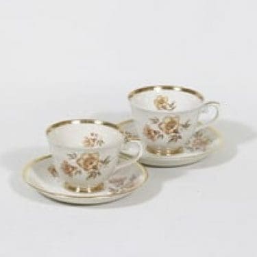 Arabia Myrna kahvikupit, 2 kpl, suunnittelija Olga Osol, serikuva