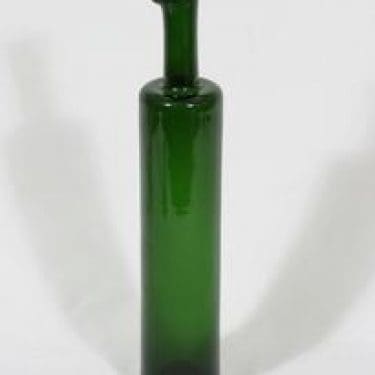 Riihimäen lasi Koristepullo koristepullo, vihreä, suunnittelija Nanny Still,