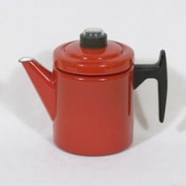 Finel Pikku-Pehtoori kahvipannu, punainen, suunnittelija Antti Nurmesniemi,