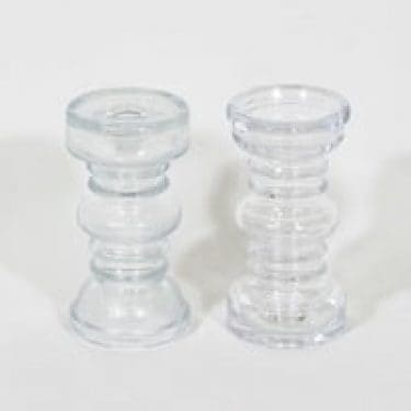 Riihimäen lasi Carmen kääntömaljakot, kirkas, 2 kpl, suunnittelija Tamara Aladin,