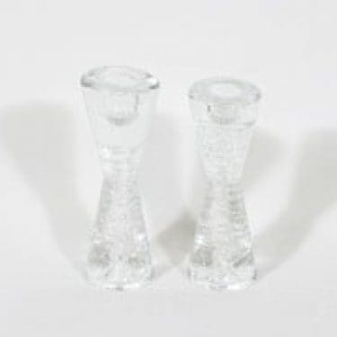 Iittala Arkipelago kynttilänjalat, kirkas, 2 kpl, suunnittelija Timo Sarpaneva, pieni