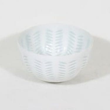 Arabia Lehti kulho, riisiposliini, suunnittelija Friedl Holzer-Kjellberg, riisiposliini, massasigneerattu