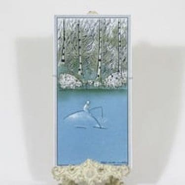 Arabia koristelaatta, Onkija, suunnittelija Heljä Liukko-Sundström, Onkija, suuri, serikuva