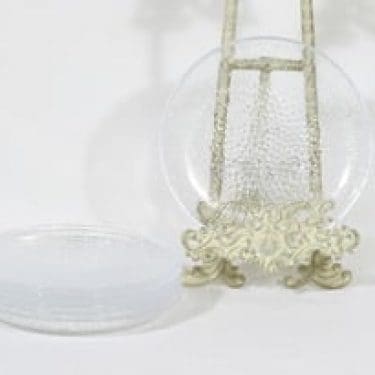 Iittala Ultima Thule lautaset, kirkas, 6 kpl, suunnittelija Tapio Wirkkala, pieni