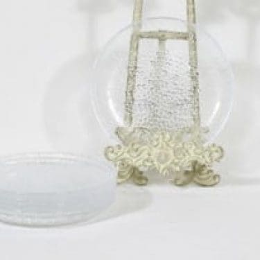 Iittala Ultima Thule lautaset, kirkas, 6 kpl, suunnittelija Tapio Wirkkala, pieni