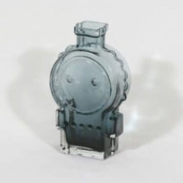 Riihimäen lasi Ahkeraliisa maljakko, siniharmaa, suunnittelija Helena Tynell,