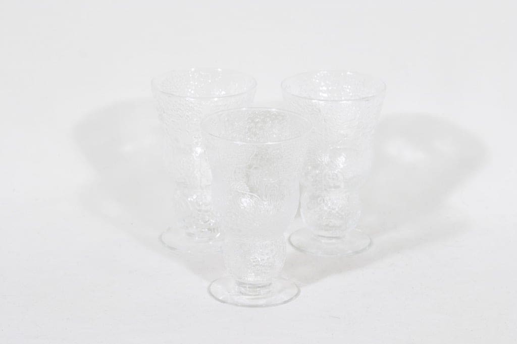 Nuutajärvi Fauna viinilasit, 25 cl, 3 kpl, suunnittelija Oiva Toikka, 25 cl