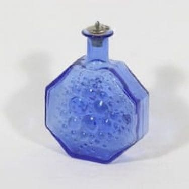 Riihimäen lasi Stella Polaris koristepullo, sininen, suunnittelija Nanny Still,