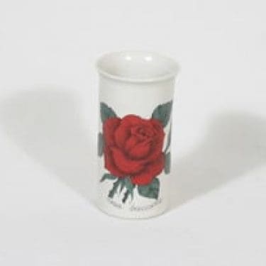 Arabia Botanica maljakko, Rosa baccara, suunnittelija Esteri Tomula, Rosa baccara, serikuva