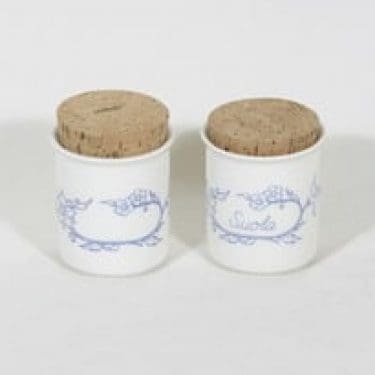 Arabia Sininen maustepurkit, 2 kpl, suunnittelija , painokoriste