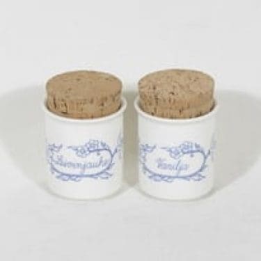 Arabia Sininen maustepurkit, 2 kpl, suunnittelija , painokoriste