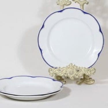 Arabia Pekka lautaset, matala, 3 kpl, suunnittelija , matala, emalikoriste, kultaraita