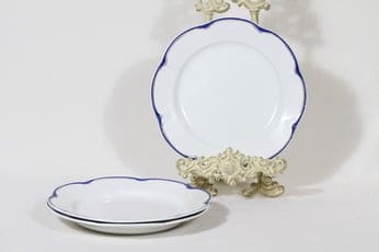 Arabia Pekka lautaset, matala, 3 kpl, suunnittelija , matala, emalikoriste, kultaraita