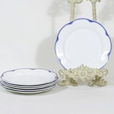 Arabia Pekka lautaset, pieni, 6 kpl, suunnittelija , pieni, emalikoriste, kultaraita