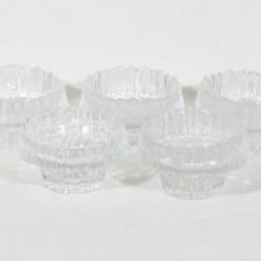 Iittala Stellaria kynttilälyhdyt, kirkas, 5 kpl, suunnittelija Tapio Wirkkala,