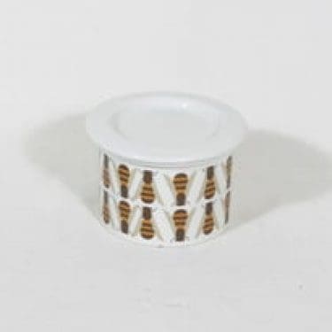 Arabia Pomona purnukka, hunaja, suunnittelija Raija Uosikkinen, hunaja, serikuva, retro