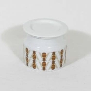 Arabia Pomona purnukka, hunaja, suunnittelija Raija Uosikkinen, hunaja, serikuva, retro