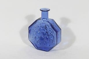 Riihimäen lasi Stella Polaris koristepullo, sininen, suunnittelija Nanny Still,