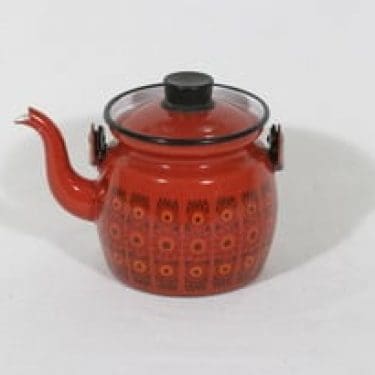 Finel Kehrä kahvipannu, 0.6 l, suunnittelija Raija Uosikkinen, 0.6 l, pieni, serikuva, retro