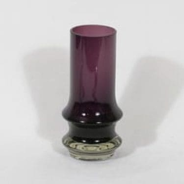 Riihimäen lasi Reimari maljakko, violetti, suunnittelija Tamara Aladin,