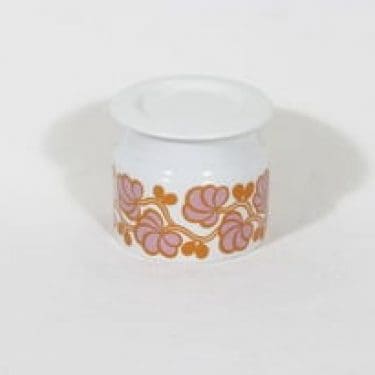 Arabia Pomona purnukka, hilla, suunnittelija Gunvor Olin-Grönqvist, hilla, serikuva, retro