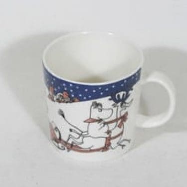 Arabia Muumi muki, Joulutervehdys, suunnittelija Tove Slotte, Joulutervehdys, serikuva