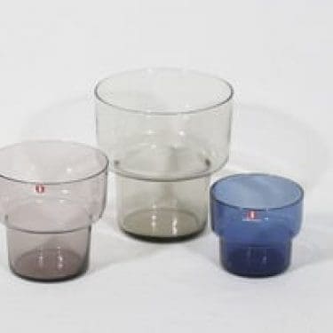 Iittala Viola maljakot, eri kokoja, 3 kpl, suunnittelija Lisa Johansson-Pape, eri kokoja