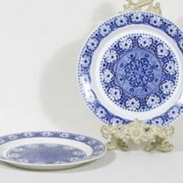 Arabia Ali lautaset, matala, 2 kpl, suunnittelija Raija Uosikkinen, matala, kuparipainokoriste