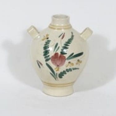 Kupittaan savi 228 maljakko, käsinmaalattu, suunnittelija Maire Aarnio, käsinmaalattu, signeerattu