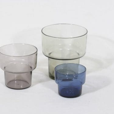 Iittala Viola maljakot, eri kokoja, 3 kpl, suunnittelija Lisa Johansson-Pape, eri kokoja