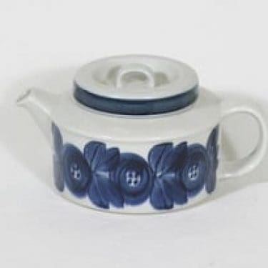Arabia Anemone teekaadin, 1.35 l, suunnittelija Ulla Procope, 1.35 l, käsinmaalattu, signeerattu, retro